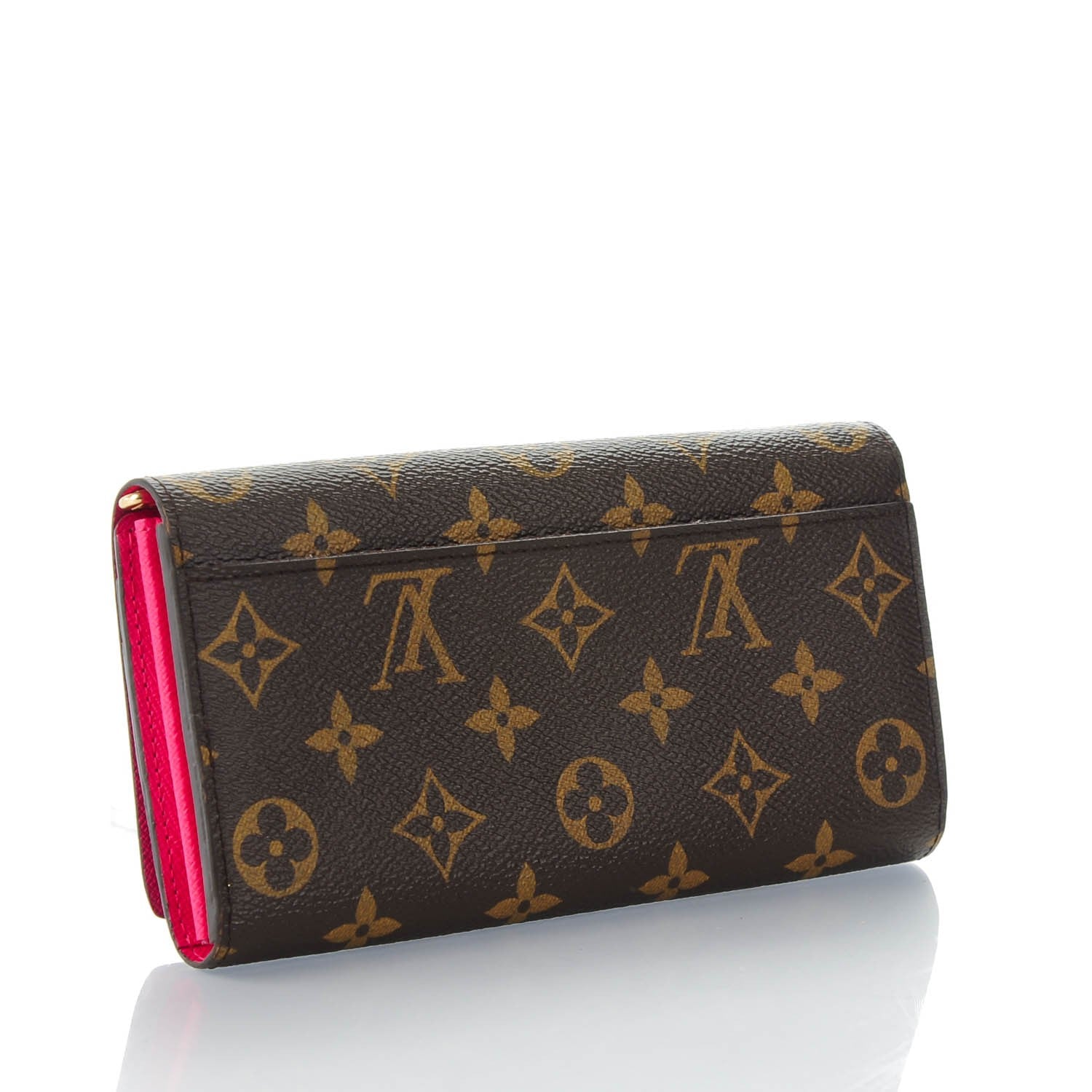 Louis Vuitton Monogram 2015 Christmas Animation Sarah Wallet Hibiscus 3 of 7