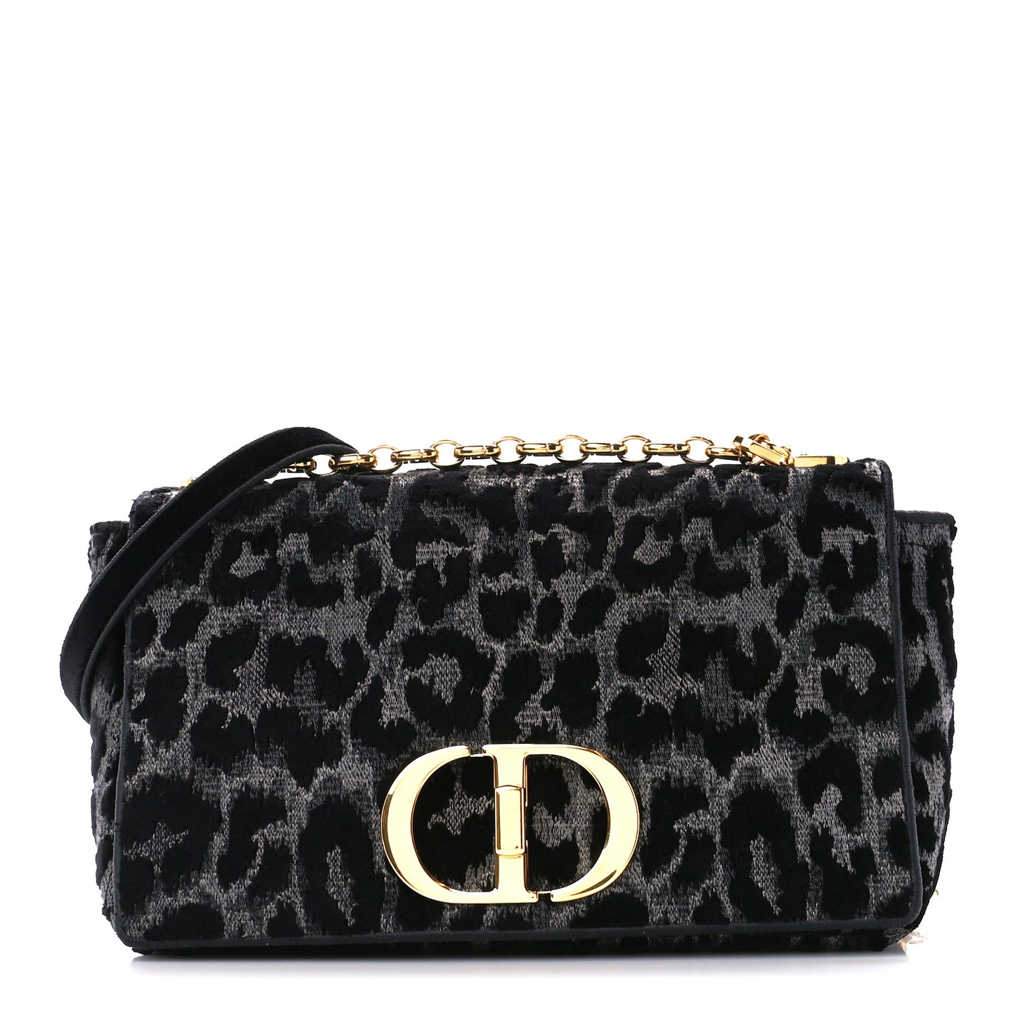 Velvet Mizza Embroidered Medium Caro Bag Gray
