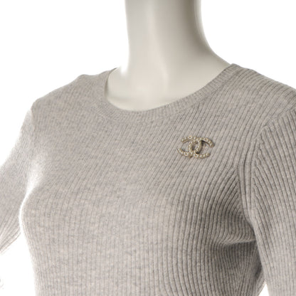 Chanel Pearl CC Brooch Silver 2 of 4