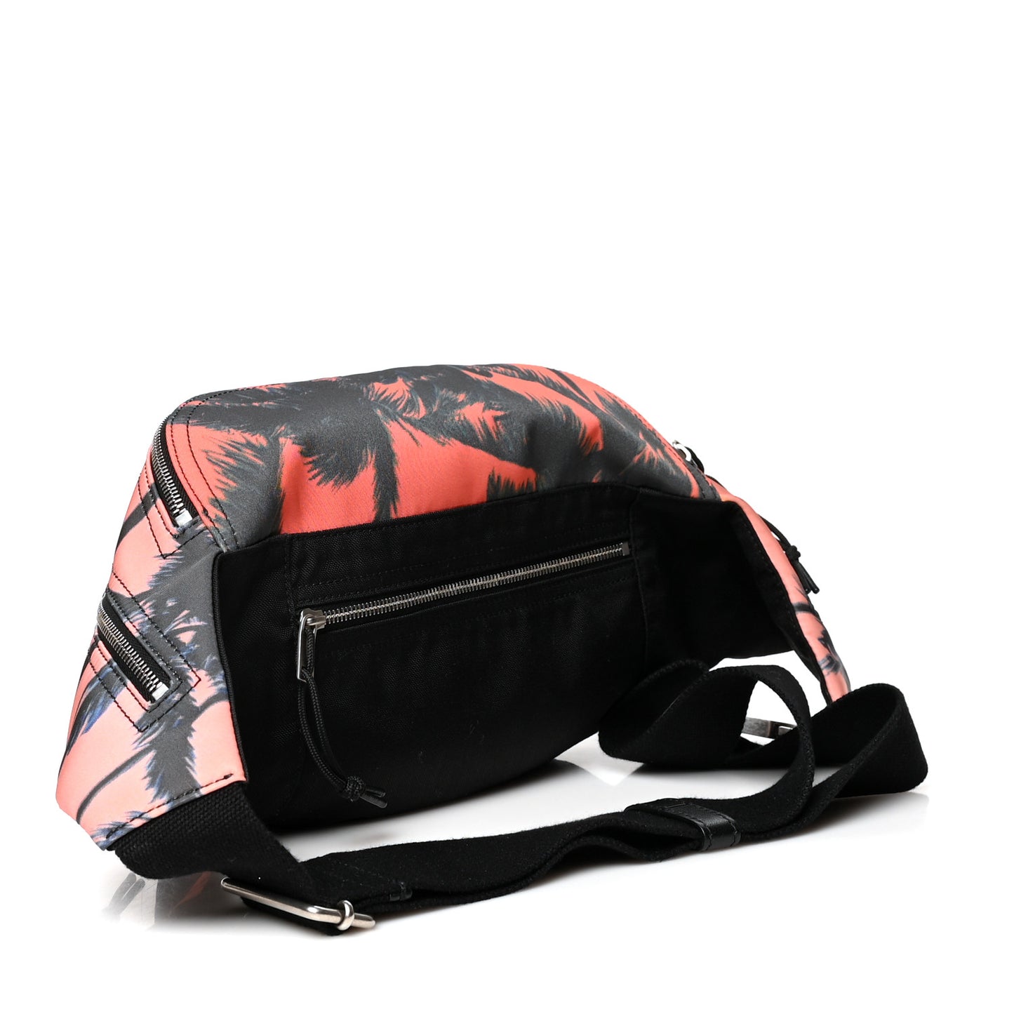 Nylon Palm Tree Print Nuxx Crossbody Belt Bag