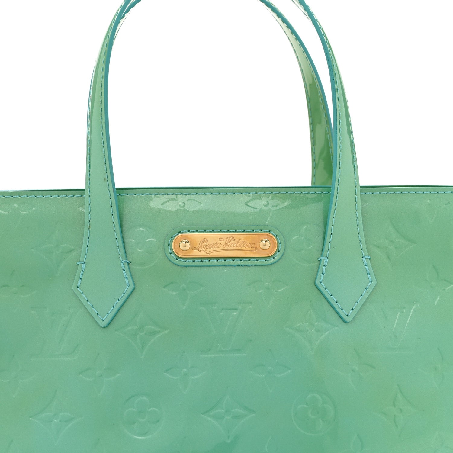 Louis Vuitton Vernis Wilshire PM Blue Lagon 7 of 12