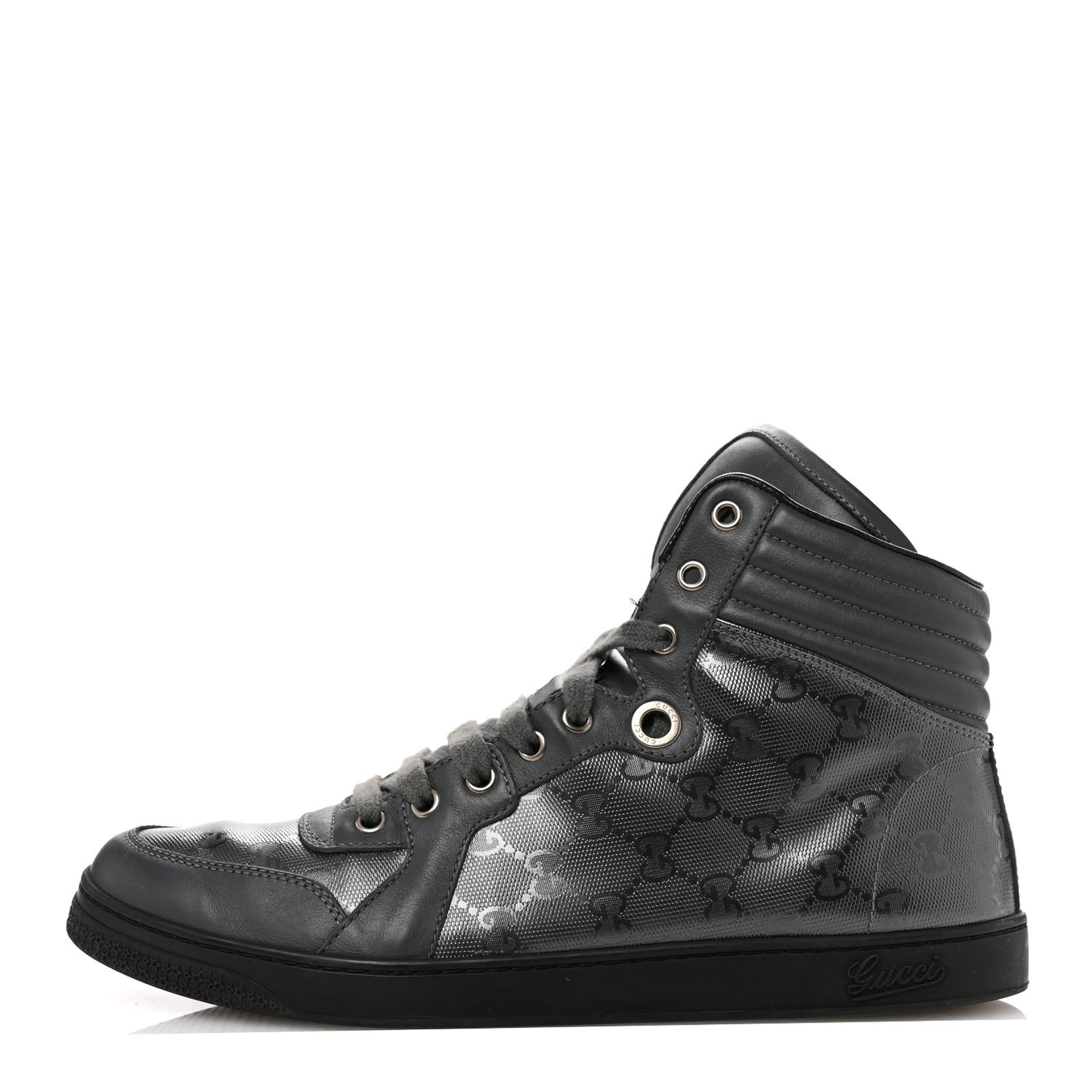 Imprime Monogram Mens Coda High Top Sneakers 8 Grey