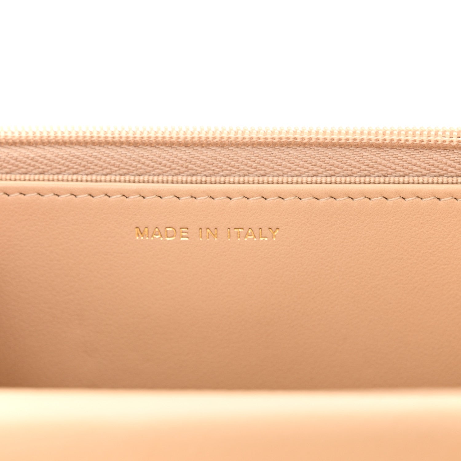 Chanel Caviar Quilted Wallet on Chain WOC Beige 7 of 12