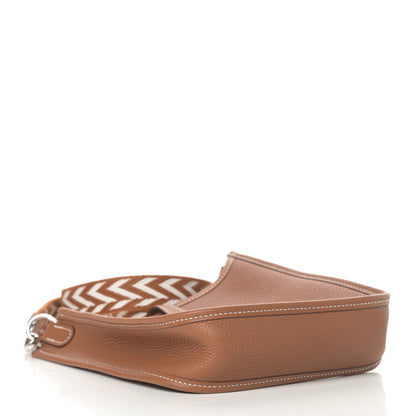 Hermes Taurillon Clemence Allegro Evelyne TPM Gold Cornaline White 4 of 11