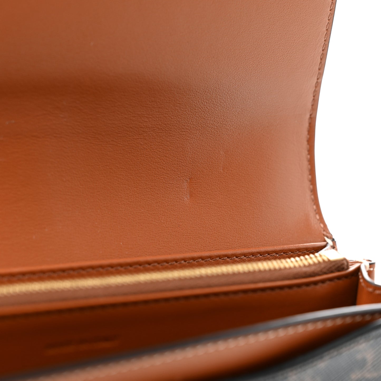 Canvas Triomphe Continental Wallet Tan
