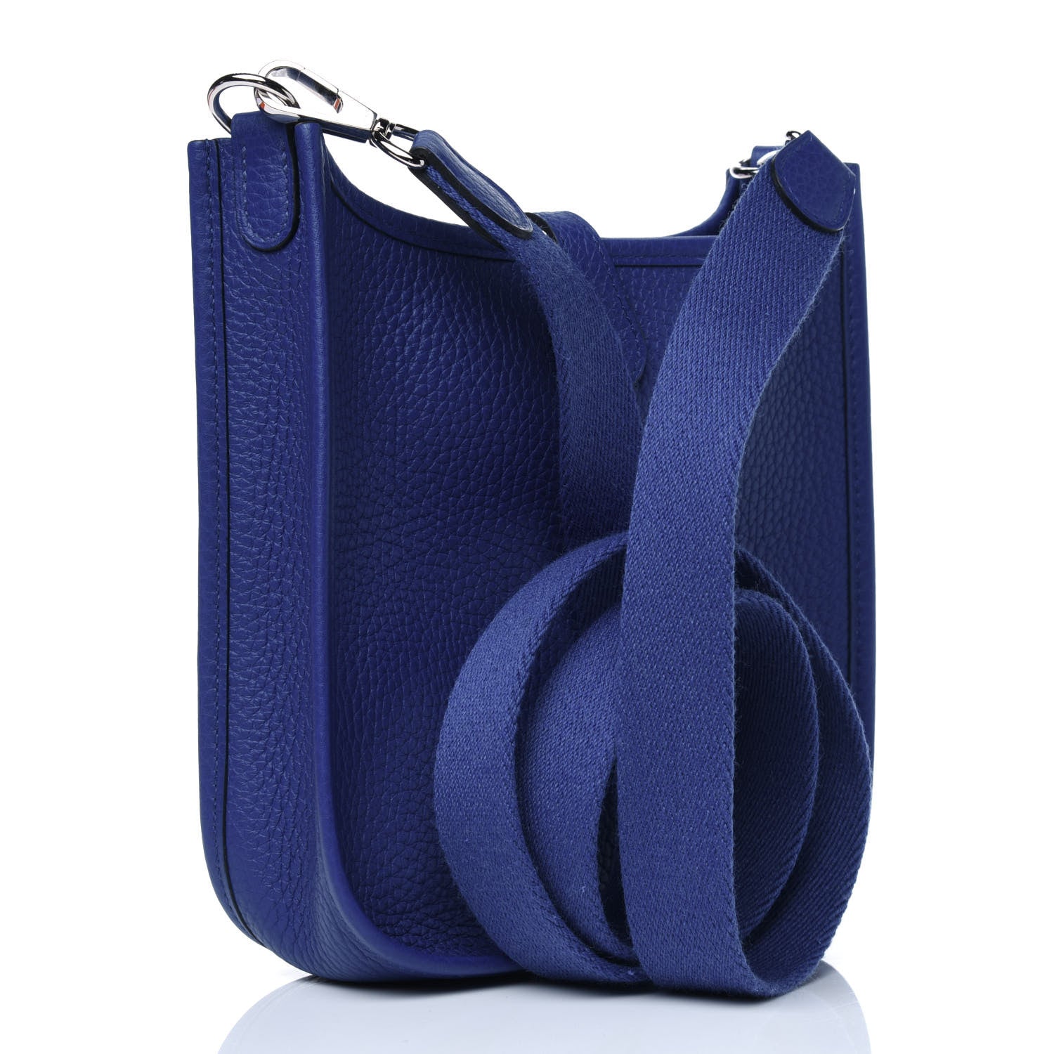 Hermes Taurillon Clemence Evelyne TPM Bleu Electrique 3 of 14