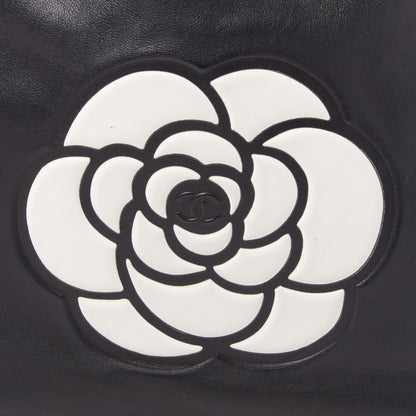 Chanel Lambskin Camellia Tote Black 3 of 10