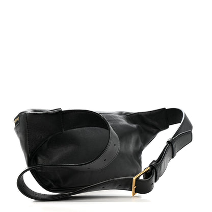 Saint Laurent Grain De Poudre Monogram Belt Bag Black 3 of 13
