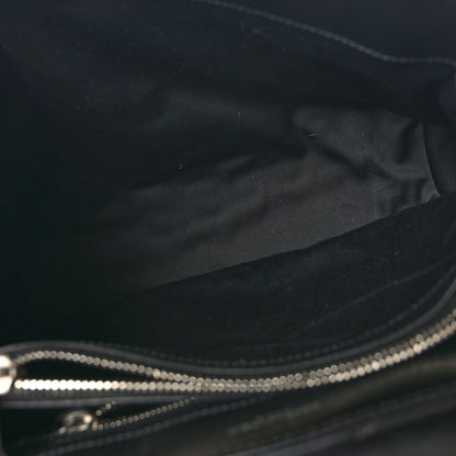 Saint Laurent Calfskin Y Quilted Monogram Medium Loulou Chain Satchel Black 5 of 9