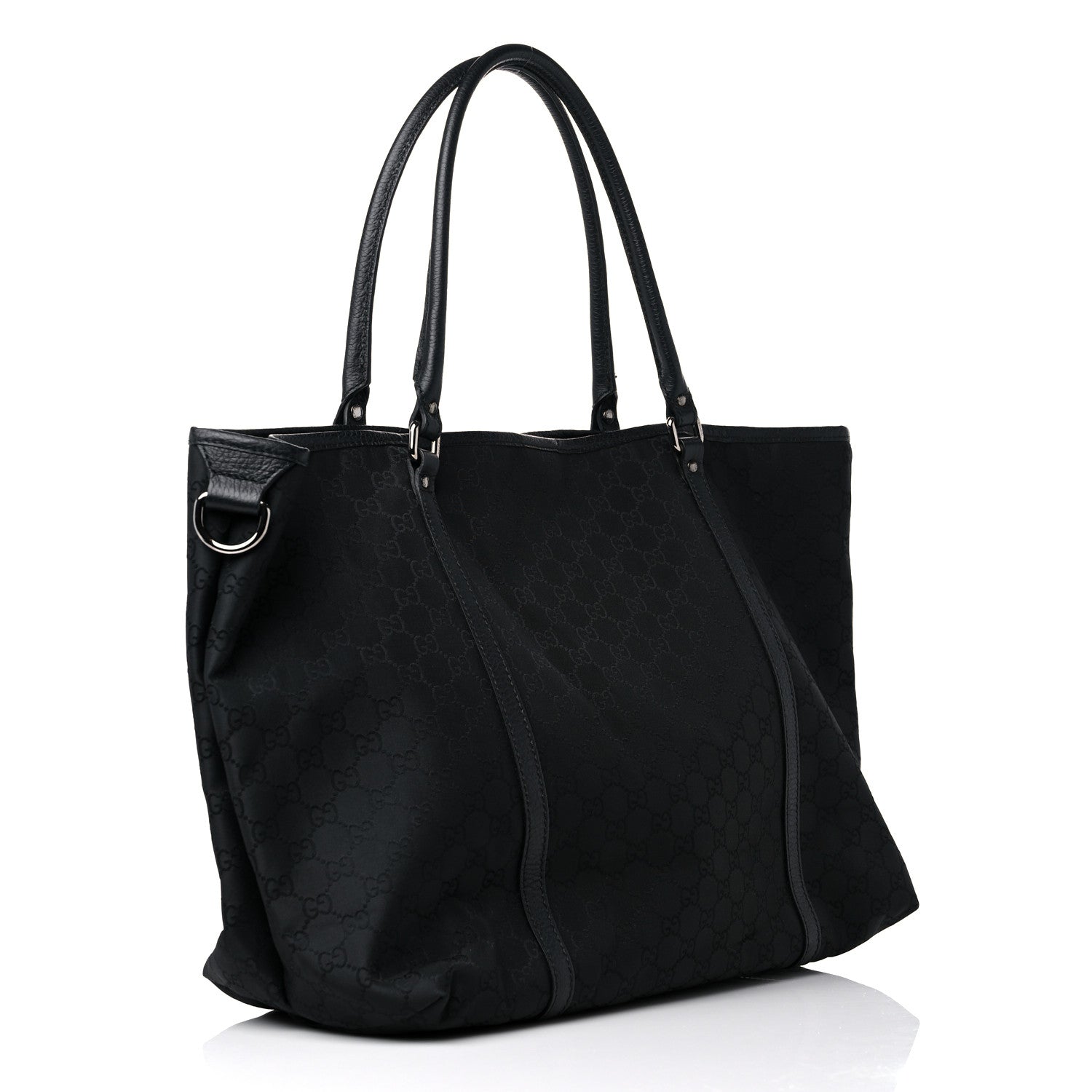 Gucci Nylon Monogram Large Joy Tote Black 2 of 10