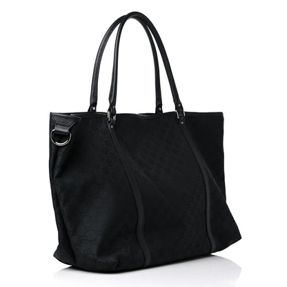 Gucci Nylon Monogram Large Joy Tote Black 2 of 10