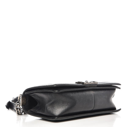 Chanel Calfskin Double Stitch Medium Boy Flap Black 4 of 15