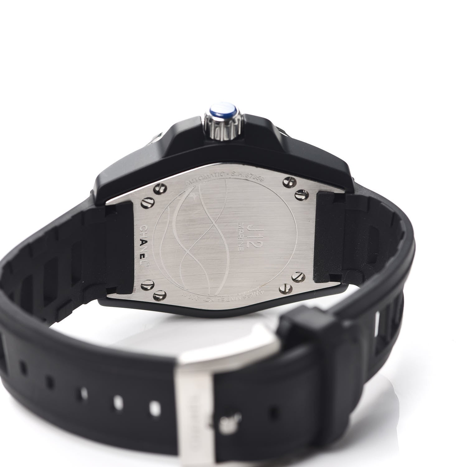 Chanel Stainless Steel Ceramic Rubber 41mm J12 Marine Automatic Watch Black 4 of 4
