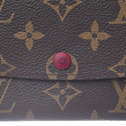 Louis Vuitton Monogram Emilie Wallet Fuchsia 6 of 8
