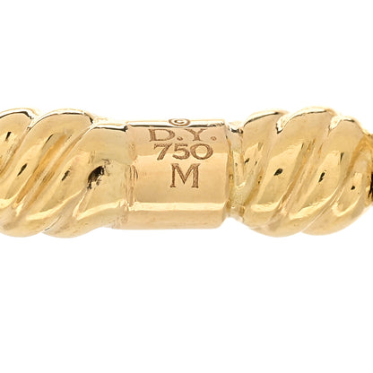 David Yurman 18K Yellow Gold Diamond Petite Pave Flex Bracelet 3 of 4