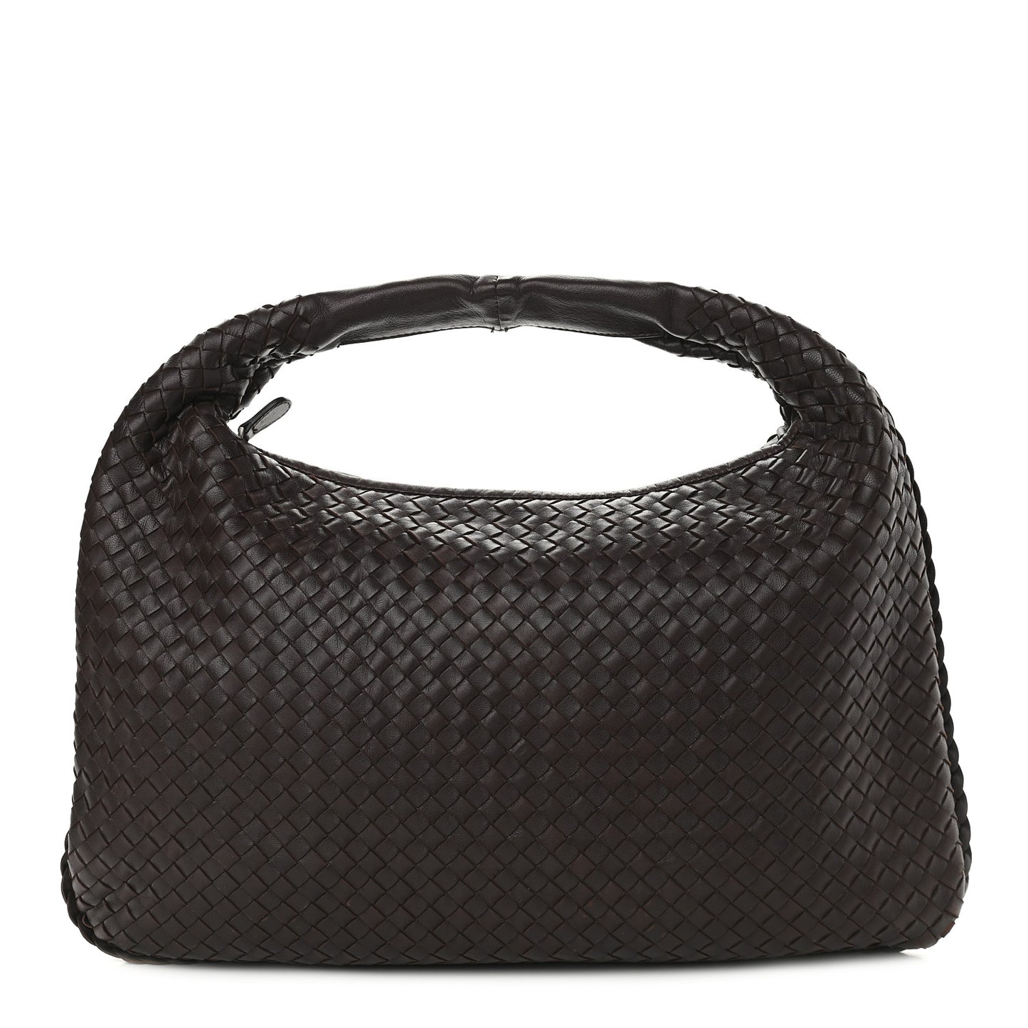 Nappa Intrecciato Large Veneta Hobo Ebano