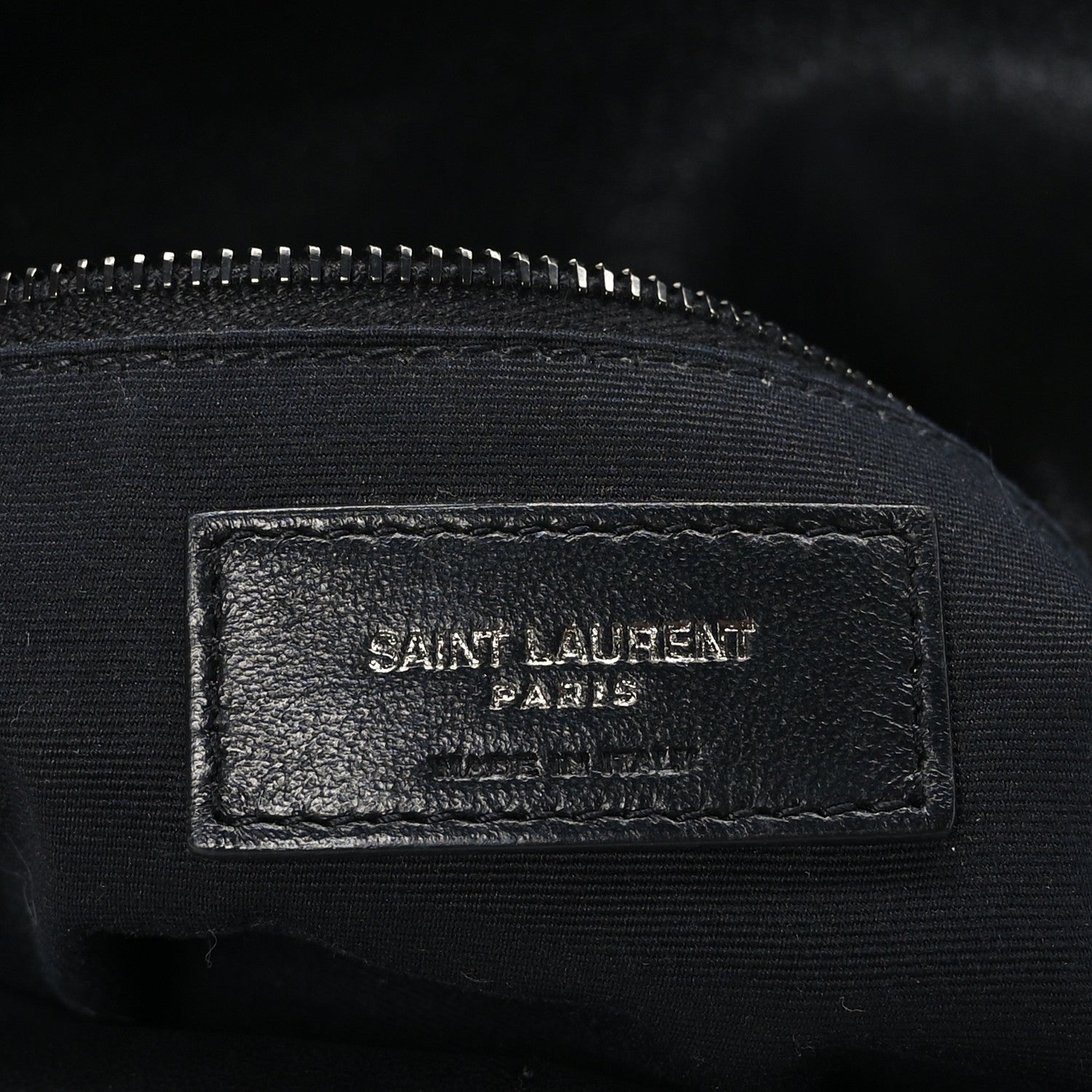 Saint Laurent Lambskin Quilted Monogram Monochrome Medium Loulou Puffer Chain Satchel Black 5 of 8