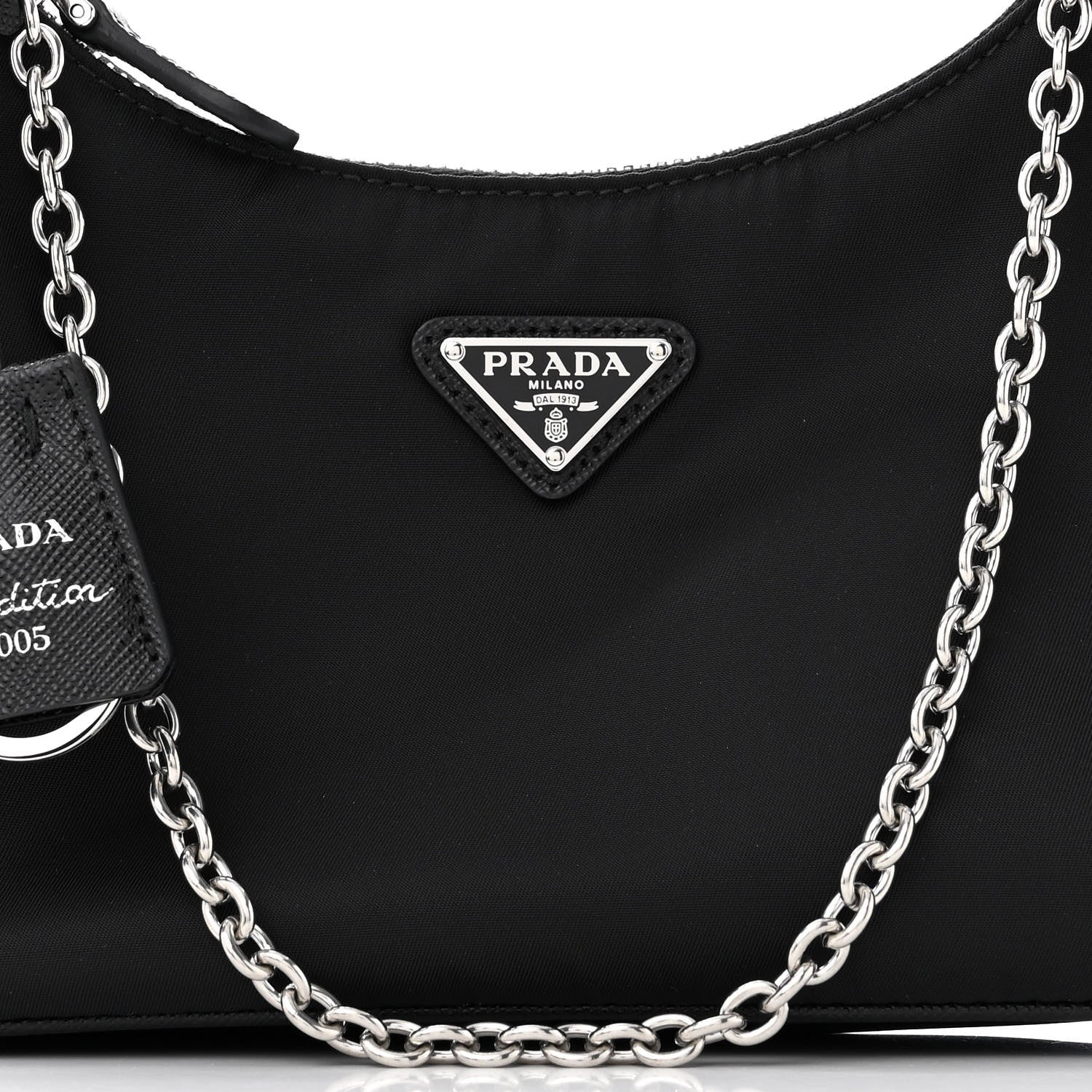 Prada Nylon Re-Edition 2005 Shoulder Bag Black 9 of 11