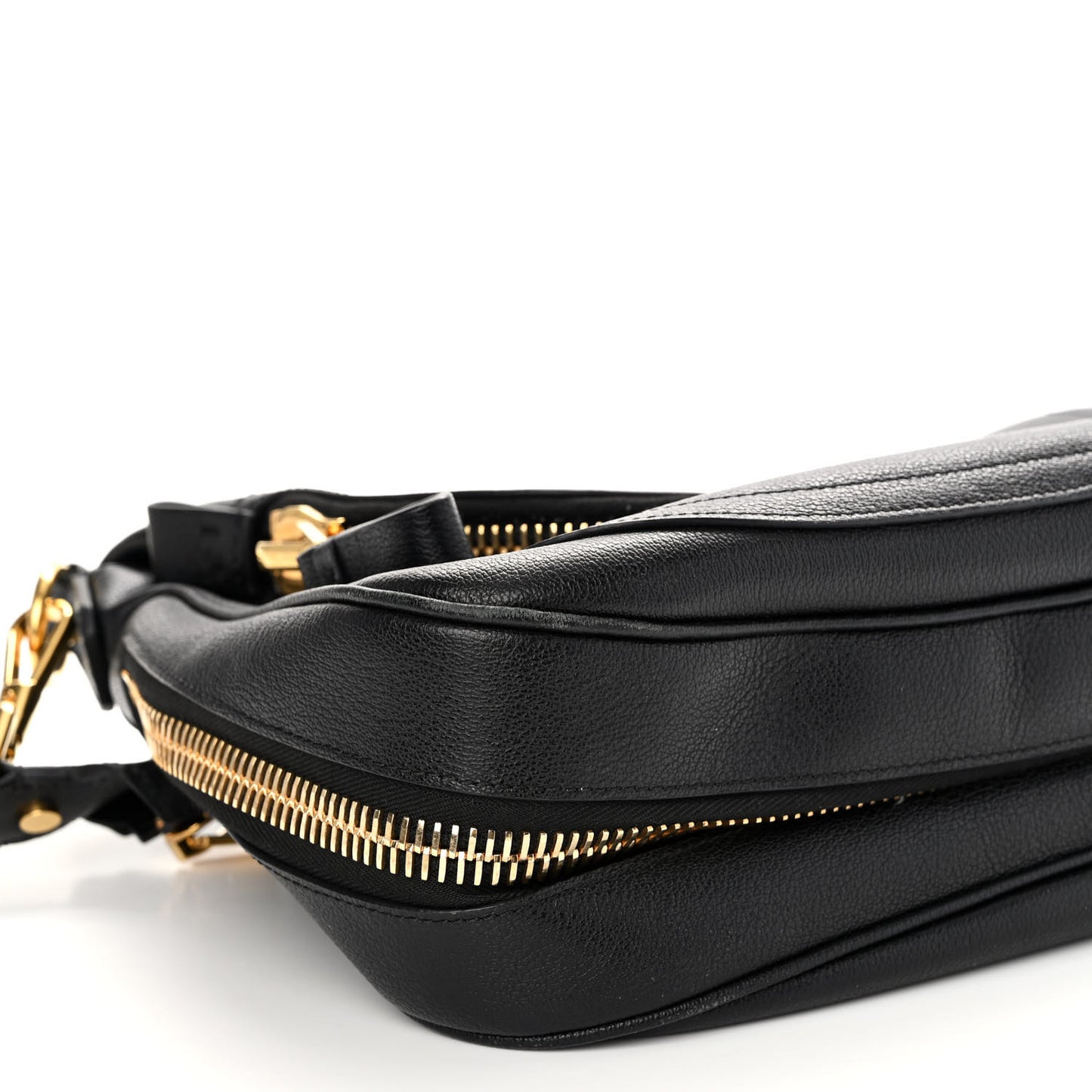 Calfskin Large Jennifer Crossbody Bag Black