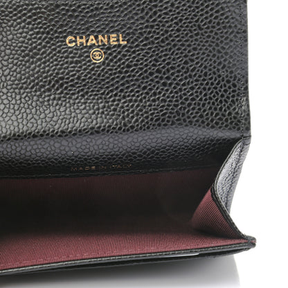 Chanel Caviar Quilted Flap Card Holder Wallet Black 5 of 8