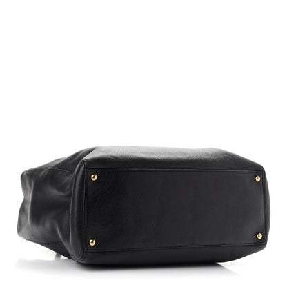Chanel Calfskin Cerf Executive Shopper Tote Black 5 of 12