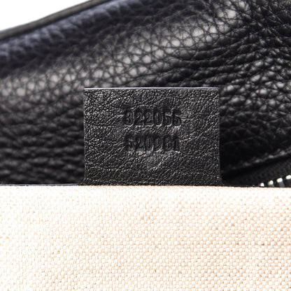 Gucci Pebbled Calfskin Soho Carry On Duffle Black 7 of 11