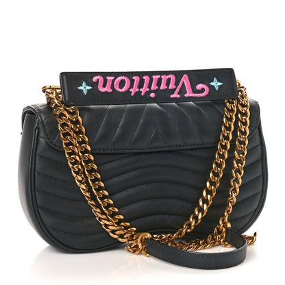 Louis Vuitton Calfskin Embroidered New Wave Chain MM Black 3 of 8