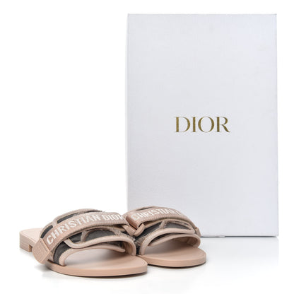 Christian Dior Canvas Nylon Camouflage Dior(e)volution Mule Slide Sandals 36 Nude 11 of 11