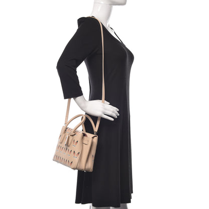 MCM Lambskin Star Eyed Bunny Mini Milla Tote Natural 2 of 9