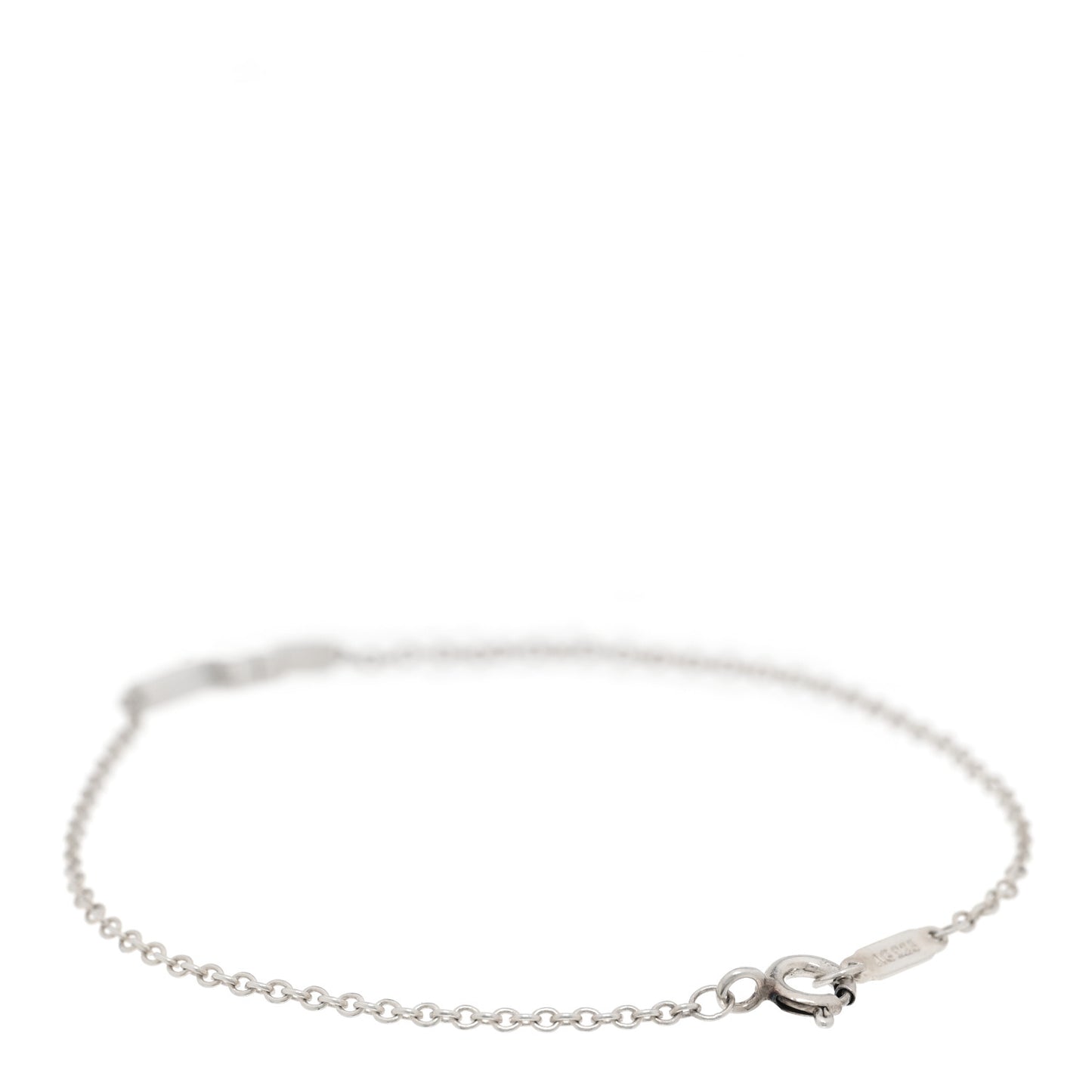 Sterling Silver T Two Single Chain Bracelet