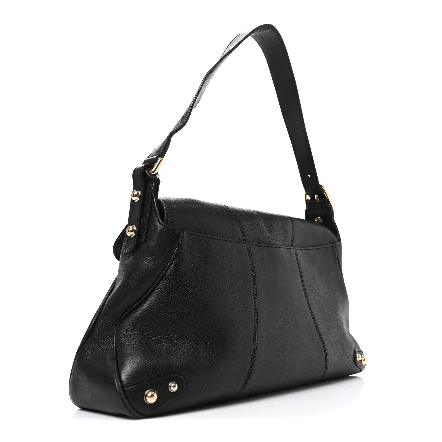 Gucci Calfskin Horsebit Flap Black 3 of 10