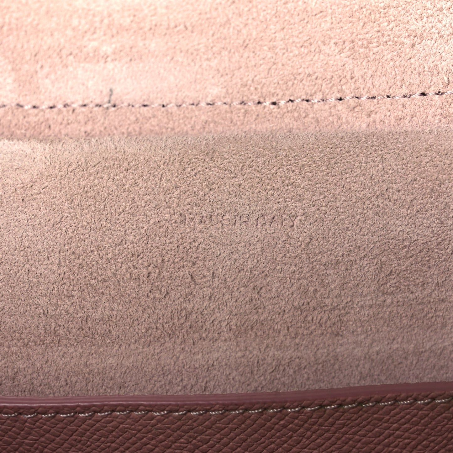 Grained Calfskin Micro Belt Bag Vintage Pink