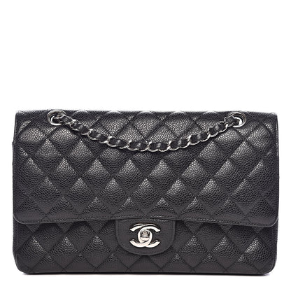 Chanel Caviar Quilted Medium Double Flap Black 1 of 14