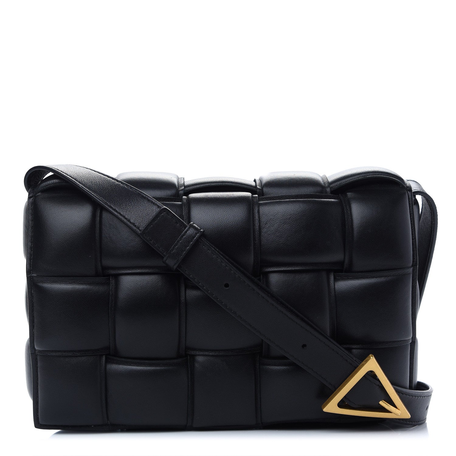Bottega Veneta Nappa Maxi Intreccio Padded Cassette Crossbody Bag Black 1 of 10