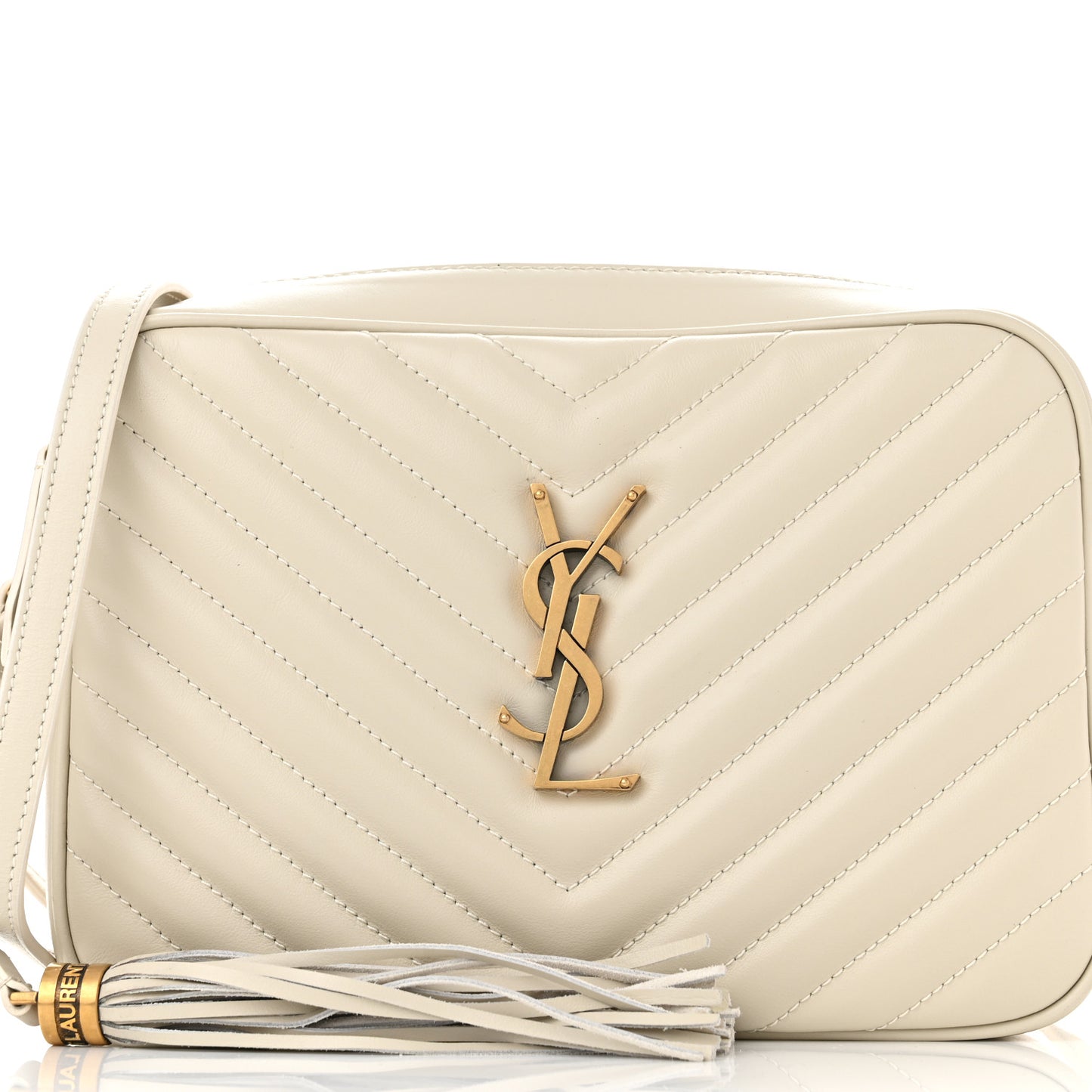 Calfskin Matelasse Monogram Lou Camera Bag Blanc Vintage
