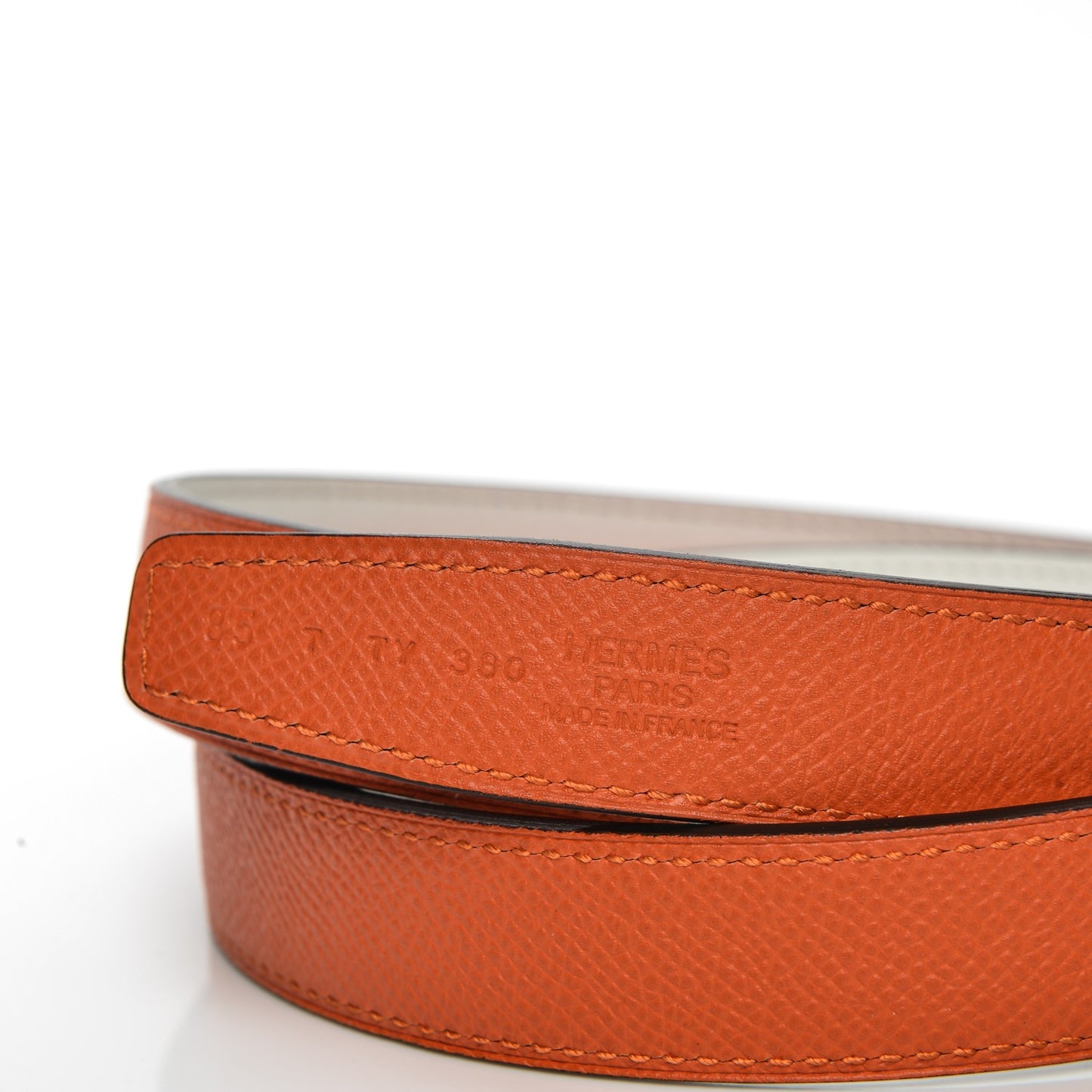 Epsom Swift 24mm Mini Constance H Belt 85 Feu White