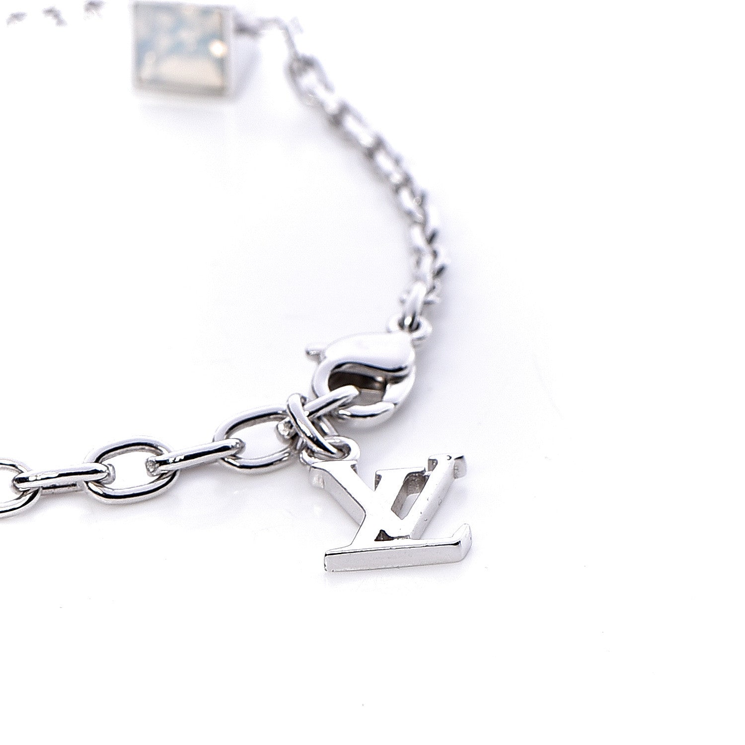 Louis Vuitton Swarovski Gamble Damier Bracelet Silver 4 of 5