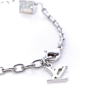 Louis Vuitton Swarovski Gamble Damier Bracelet Silver 4 of 5