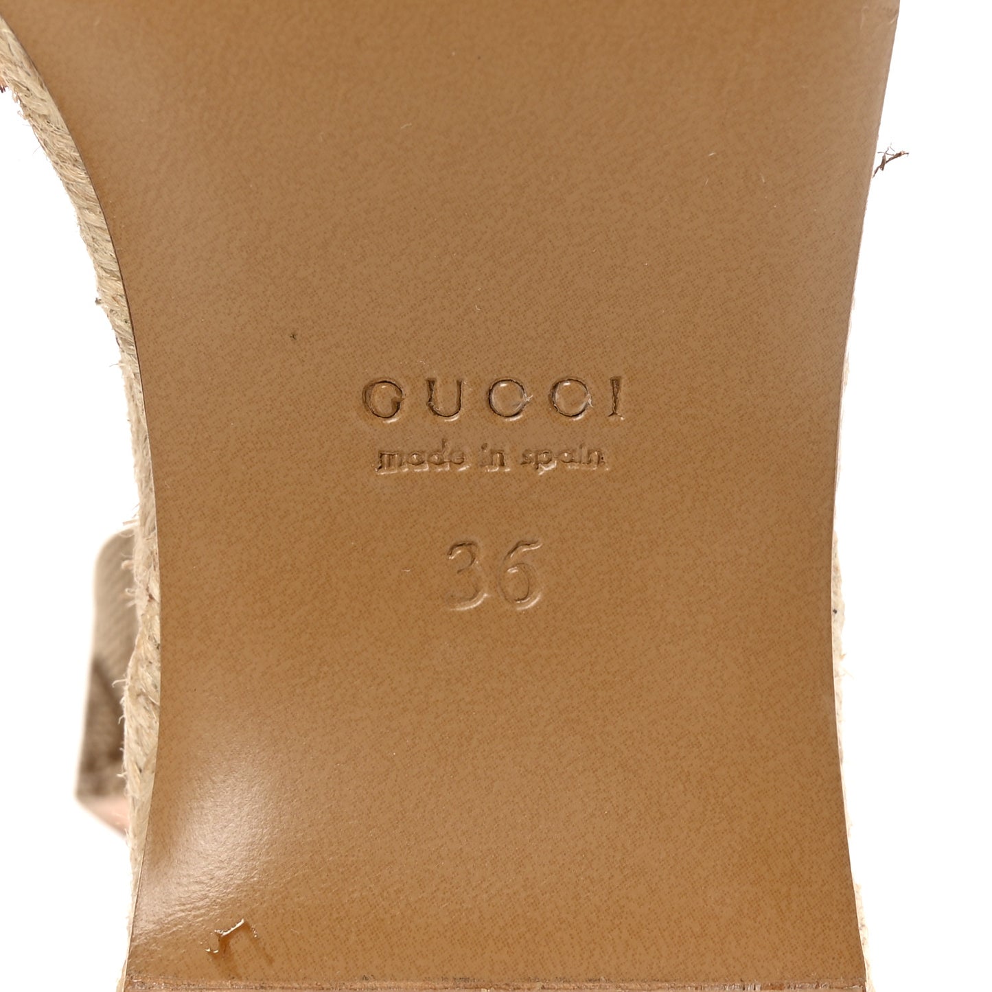 Monogram Nappa Chalotte Horsebit Ankle Strap 75mm Flatform Sandals 36 Beige Ebony