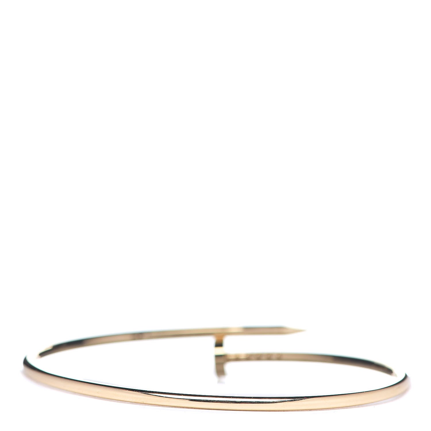 Cartier 18K Yellow Gold Small Juste Un Clou Bracelet 19 2 of 4