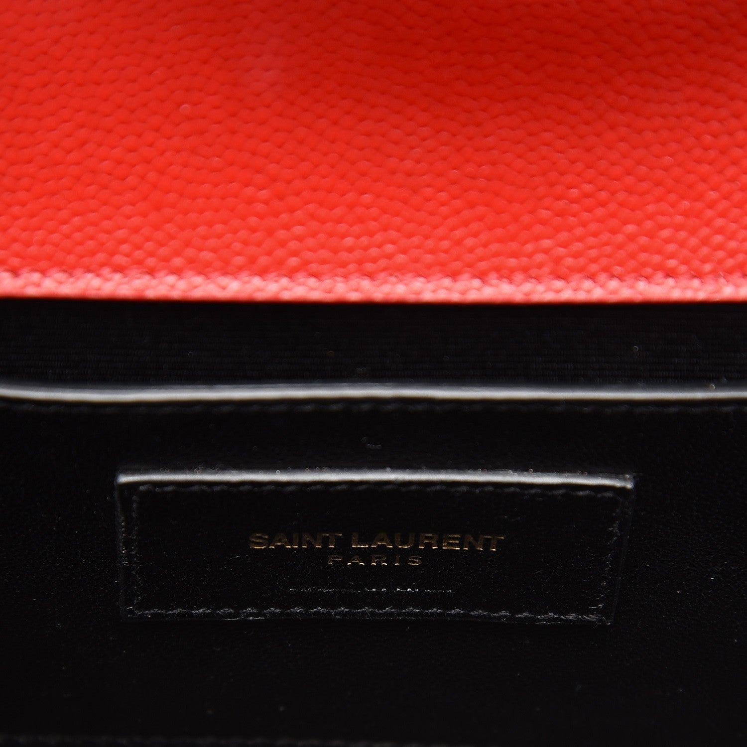 Saint Laurent Grain De Poudre Small Monogram Kate Satchel Red 7 of 7