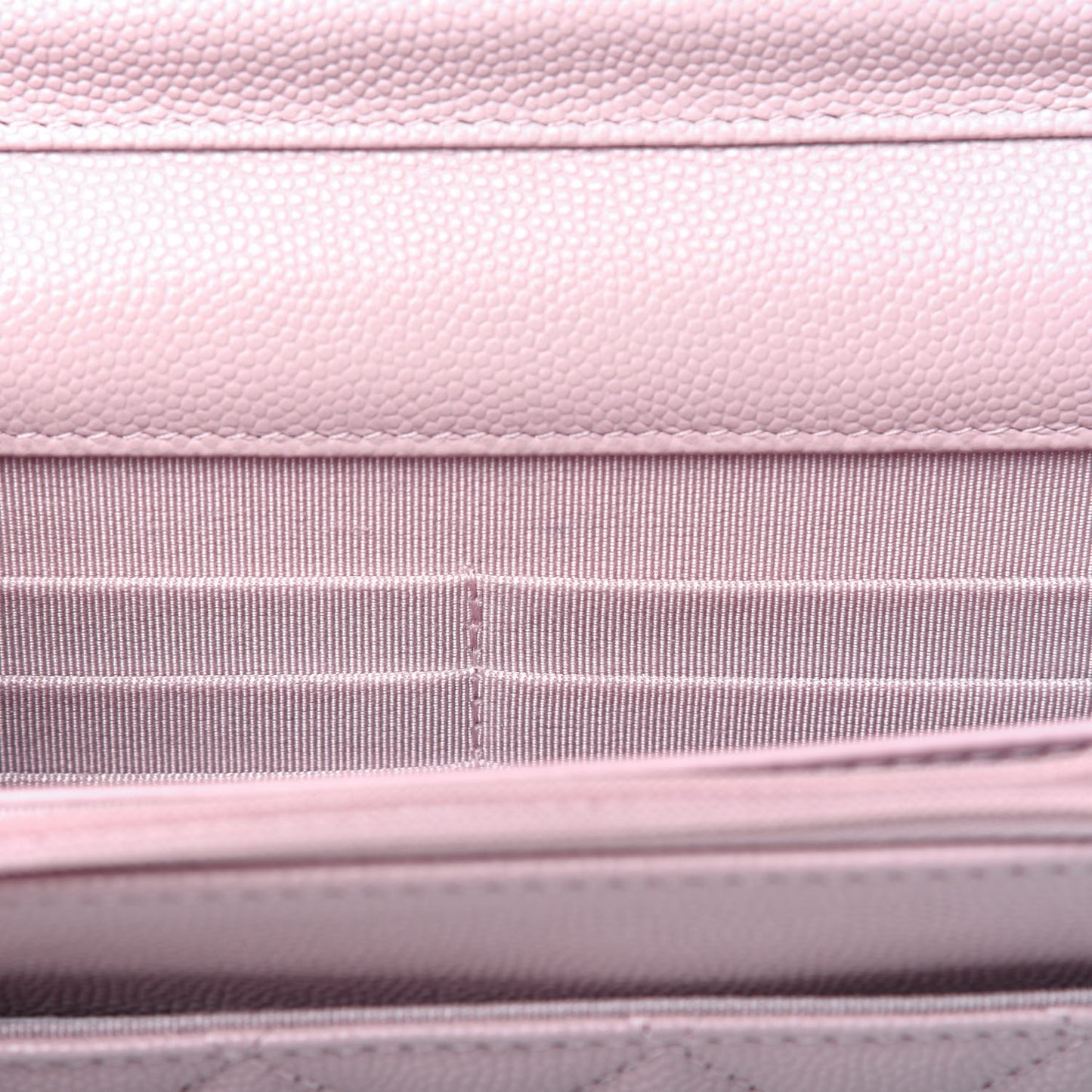 Caviar Quilted Wallet On Chain WOC Light Pink