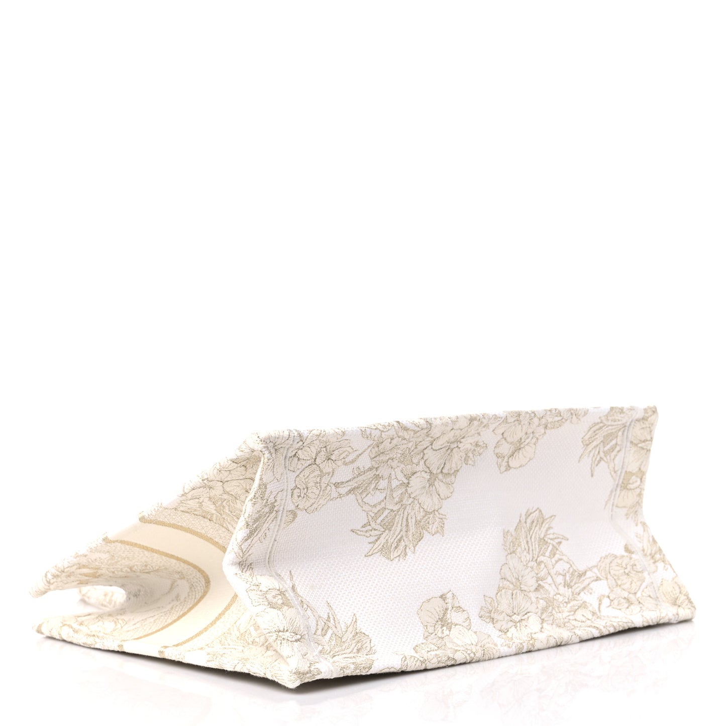 Canvas Embroidered Medium Rêve d'Infini Book Tote Gold