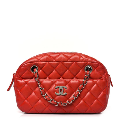 Chanel Lambskin Quilted Camera Case Red 1 of 11
