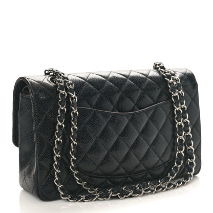 Chanel Caviar Quilted Medium Double Flap Black 3 of 9