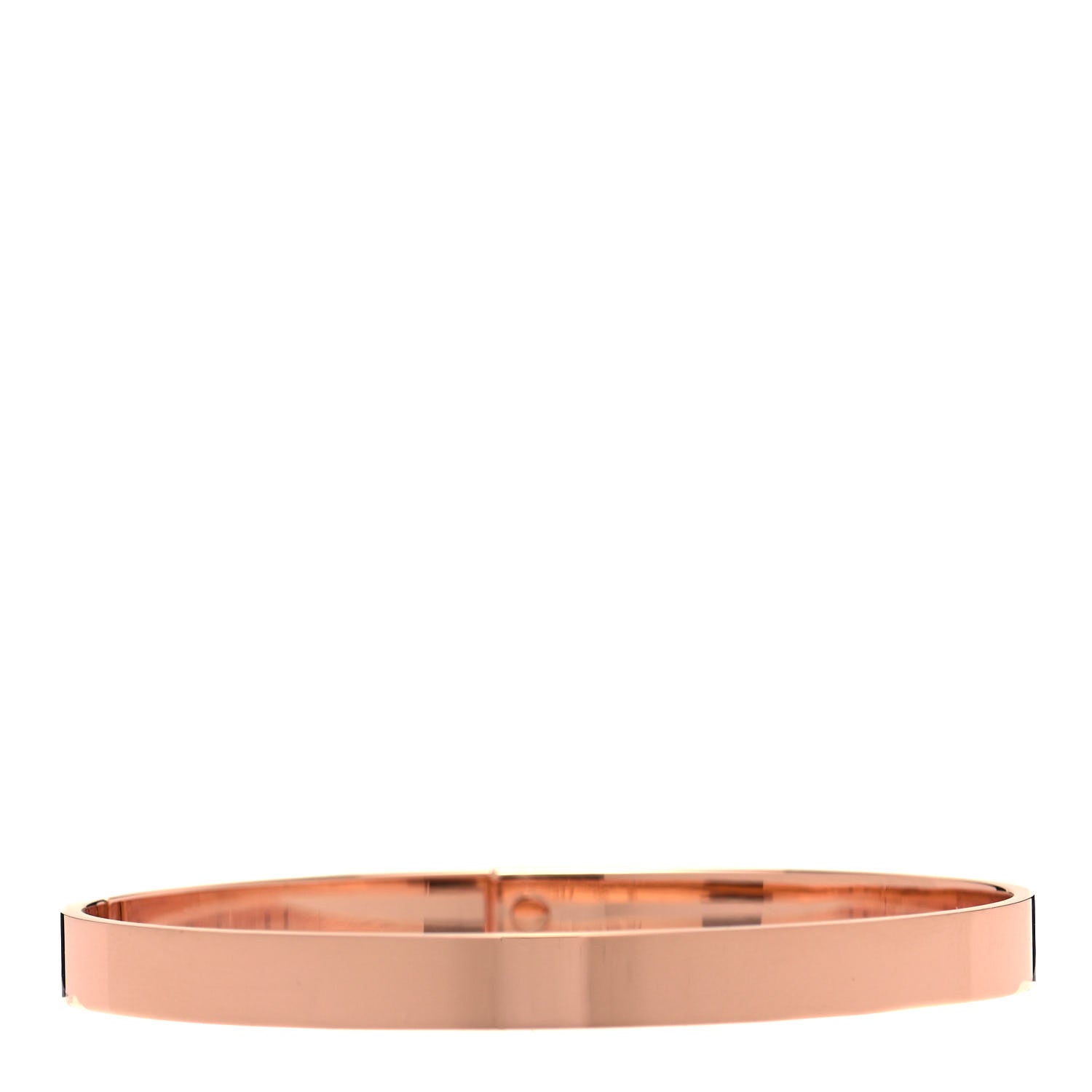 Hermes 18K Rose Gold Diamond PM Kelly Bracelet SH 3 of 4
