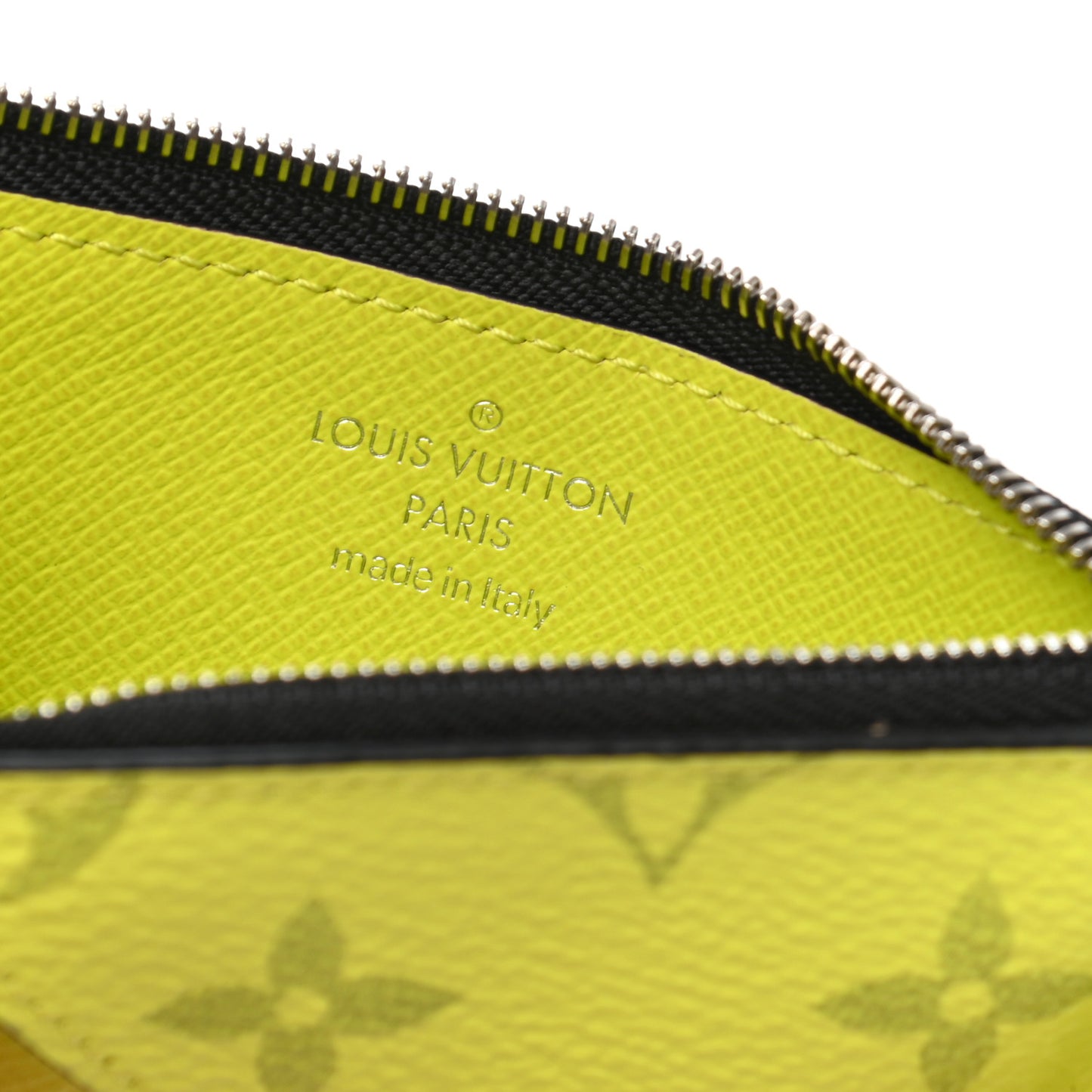 Monogram Taiga Coin Card Holder Yellow