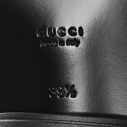 Gucci Calfskin Zelda Harness Riding Boots 39.5 Black Amber 7 of 9