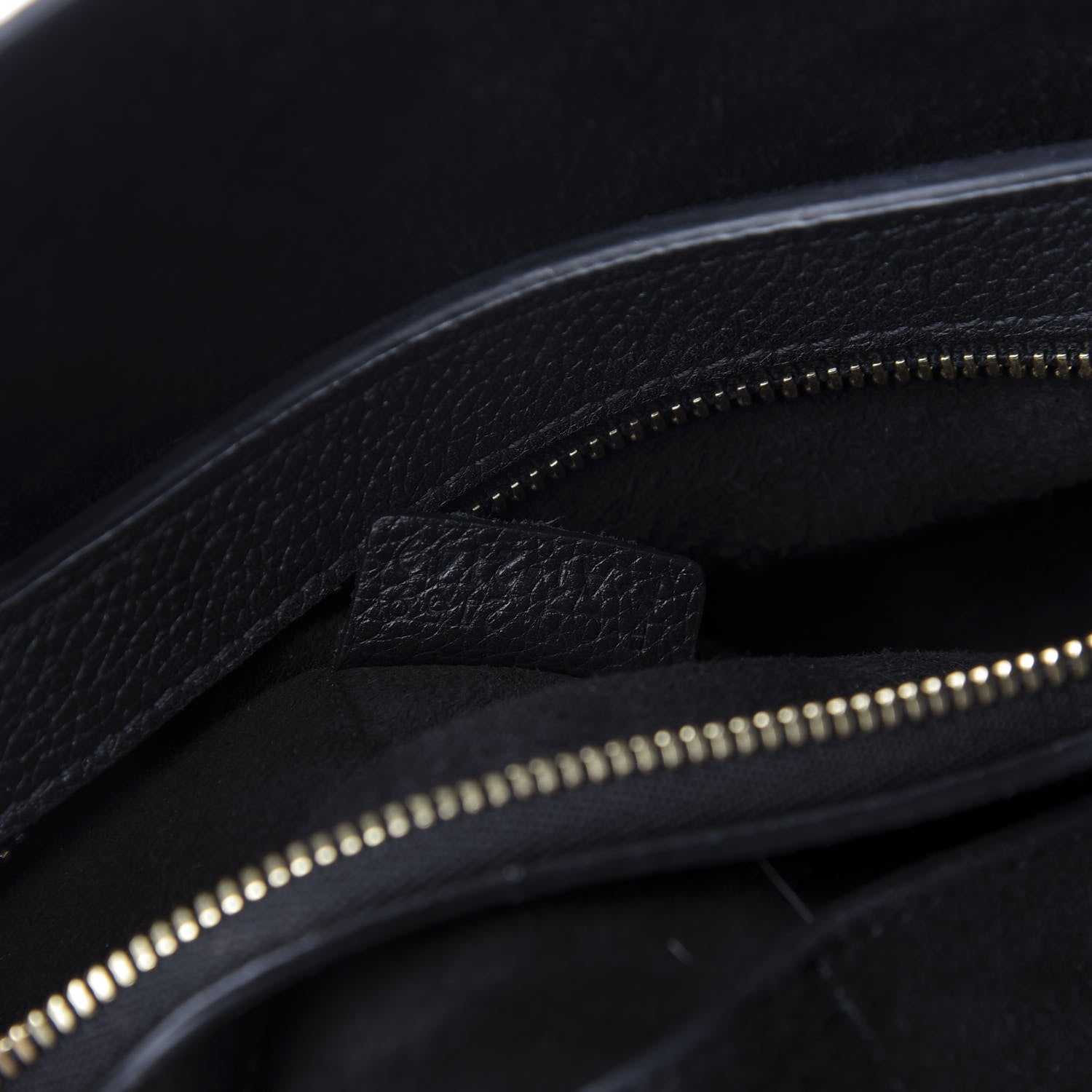 Celine Soft Grained Calfskin Small Belt Cabas Phantom Black 9 of 10