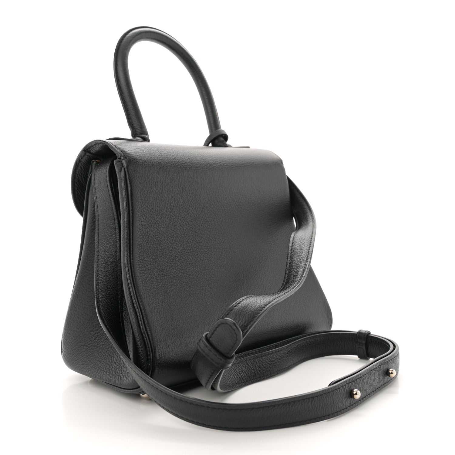 Delvaux Grained Calfskin Mini Brillant Satchel Black 4 of 16